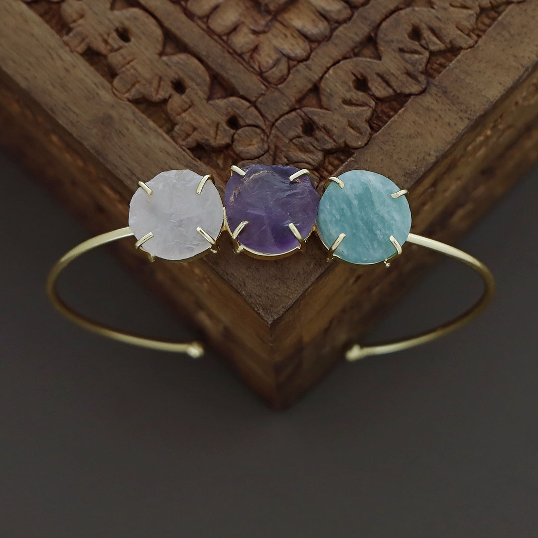 Opale 3 Raw Stone Bangle