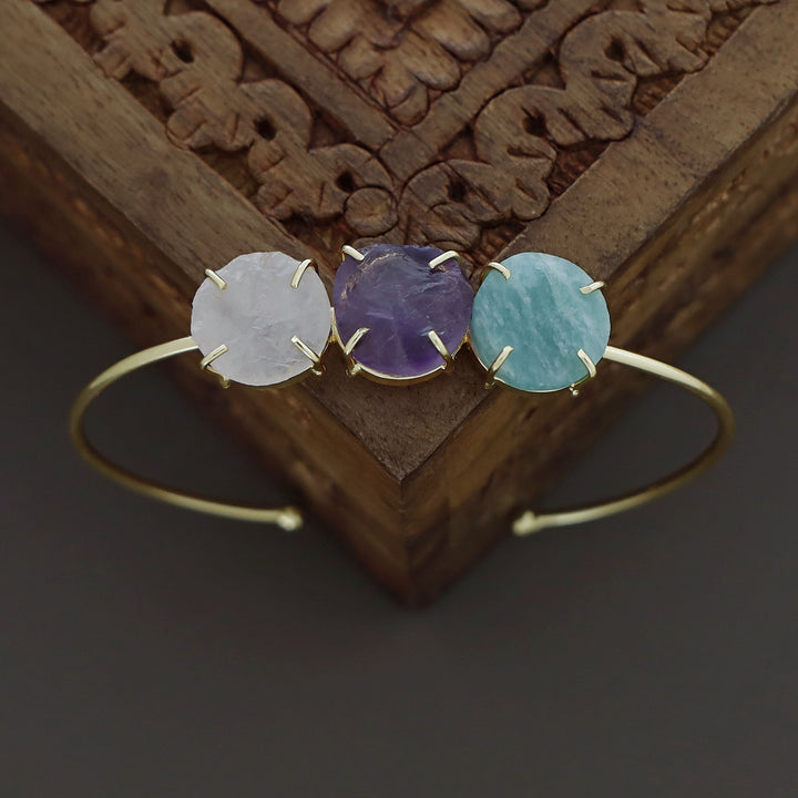 Opale 3 Raw Stone Bangle