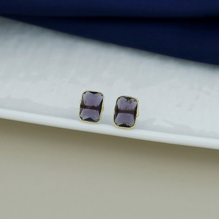 Elia Glossy Rectangle Stud