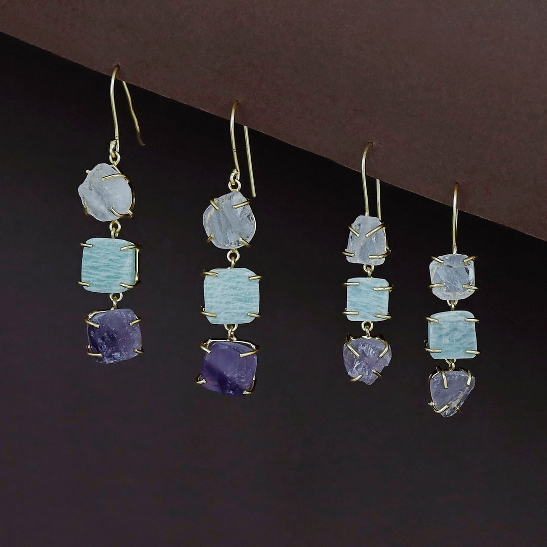 Minerva Raw Stone Ear Drops (Premium)
