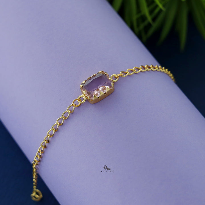 Single Glossy Rectangle Bracelet