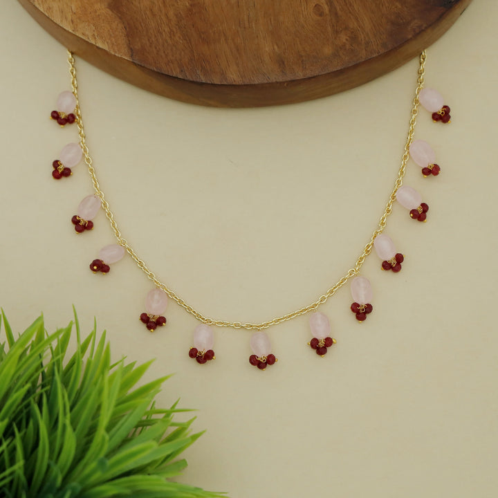 Trivia Golden Chainy Beaded Neckpiece