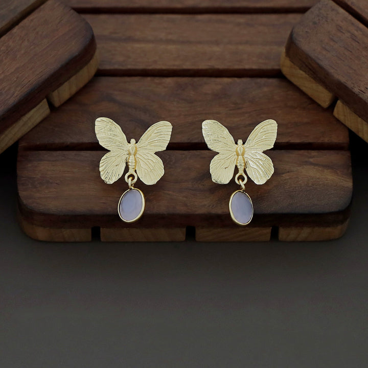 Gold Papillio Neckpiece With Earring
