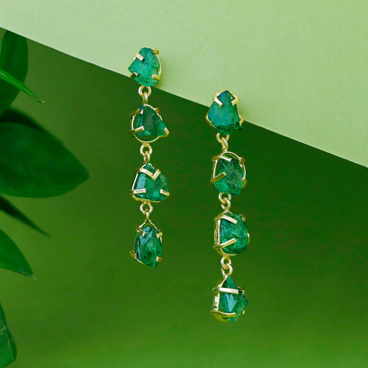 Citra Golden Tetra Claw Dyed stone Earring