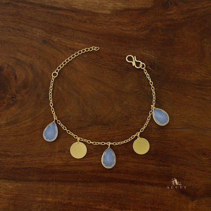 Golden Coin + Glossy Drop Bracelet