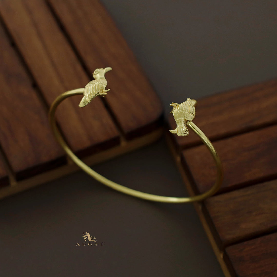 Dual Golden Bird Bangle