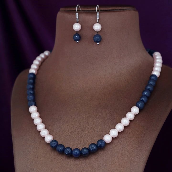 Orbia Pearl Single Layer Neckpiece With Earring
