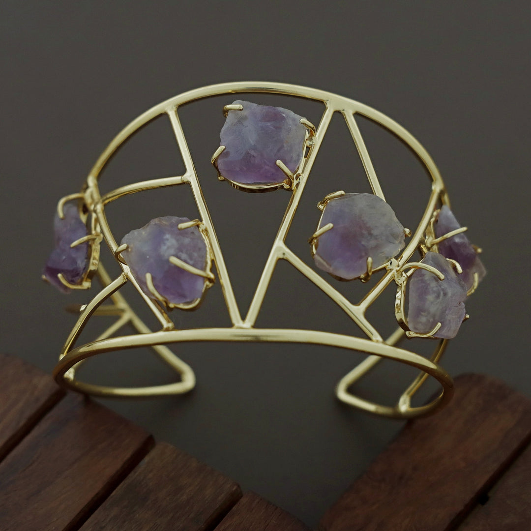 Hailin Dyed + Raw Stone Bangle