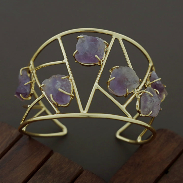 Hailin Dyed + Raw Stone Bangle