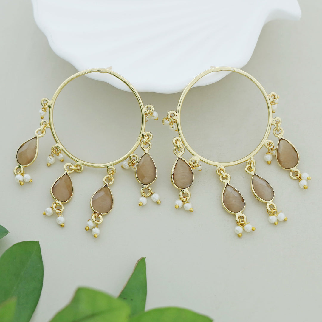 Jazzlyn Glossy Pearl  Earring