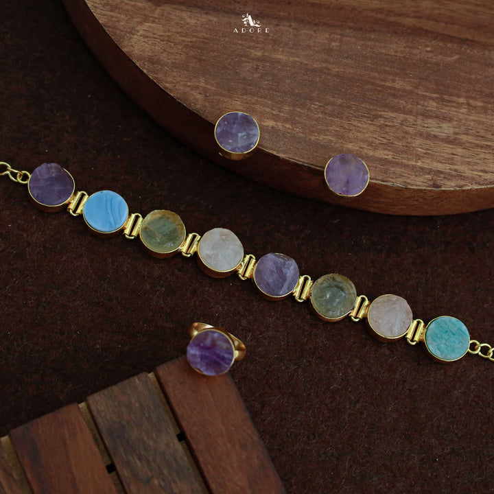 Raw Stone Unique 3 in 1 Combo Choker Set