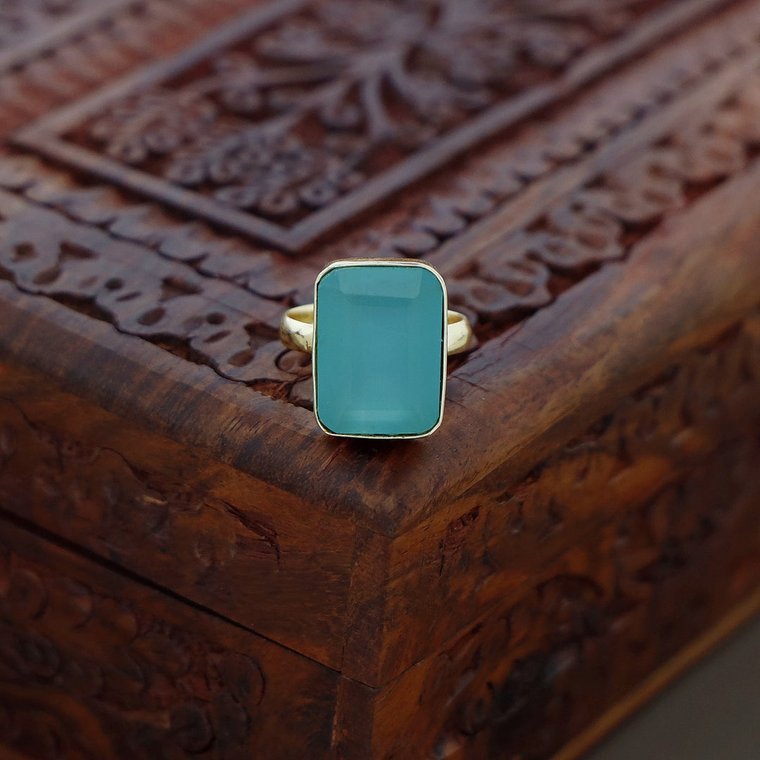 Single Stone Ring (Colour Options) Medium Size