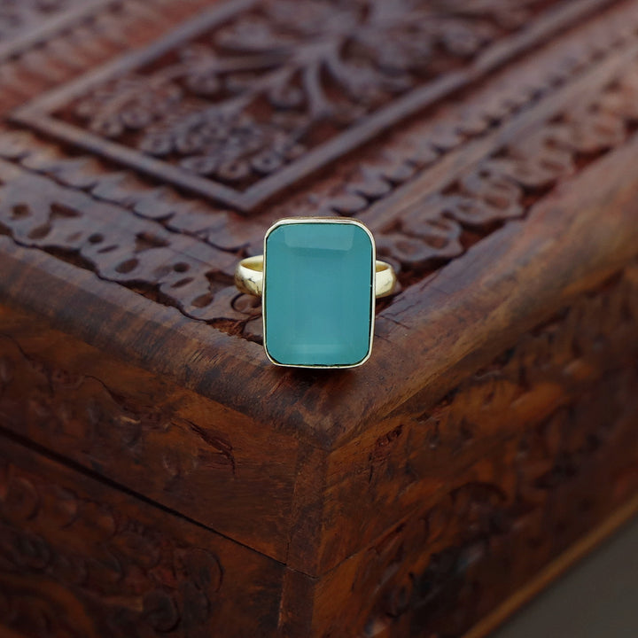 Single Stone Ring (Colour Options) Medium Size