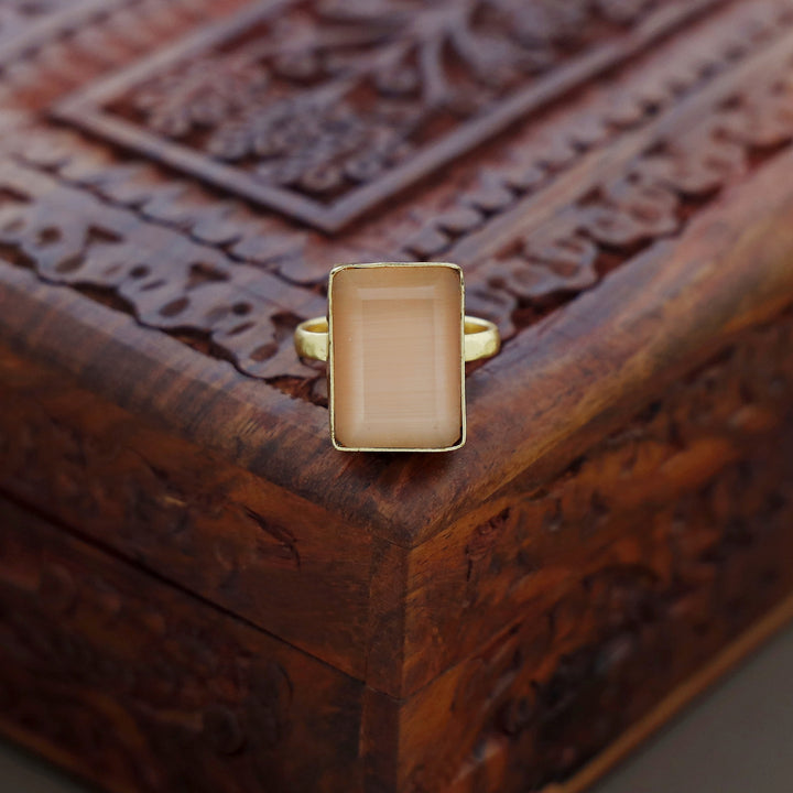 Single Stone Ring (Colour Options) Medium Size