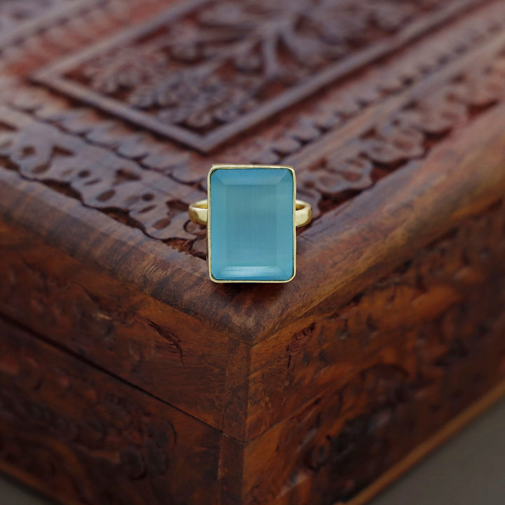 Single Stone Ring (Colour Options) Medium Size