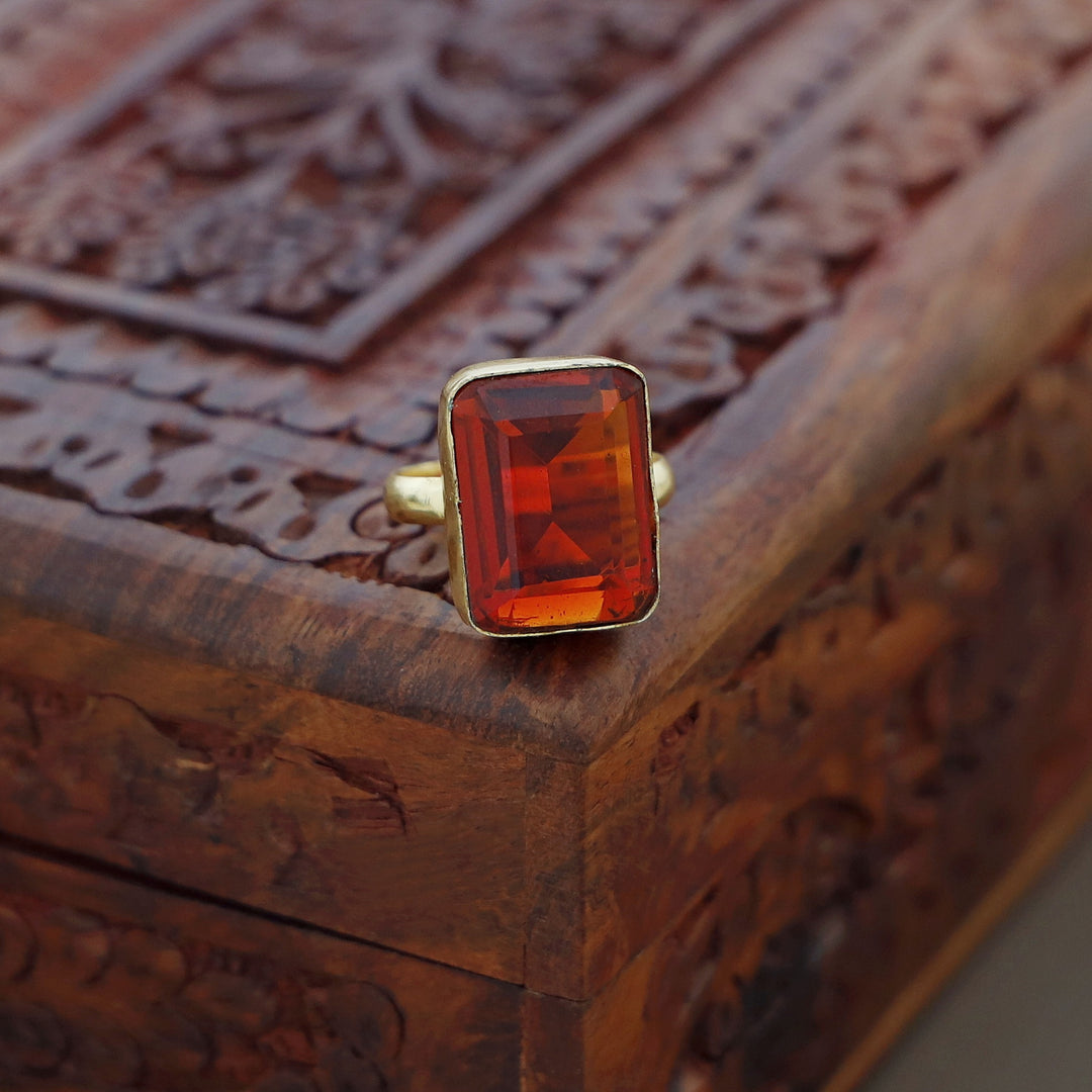 Single Stone Ring (Colour Options) Medium Size