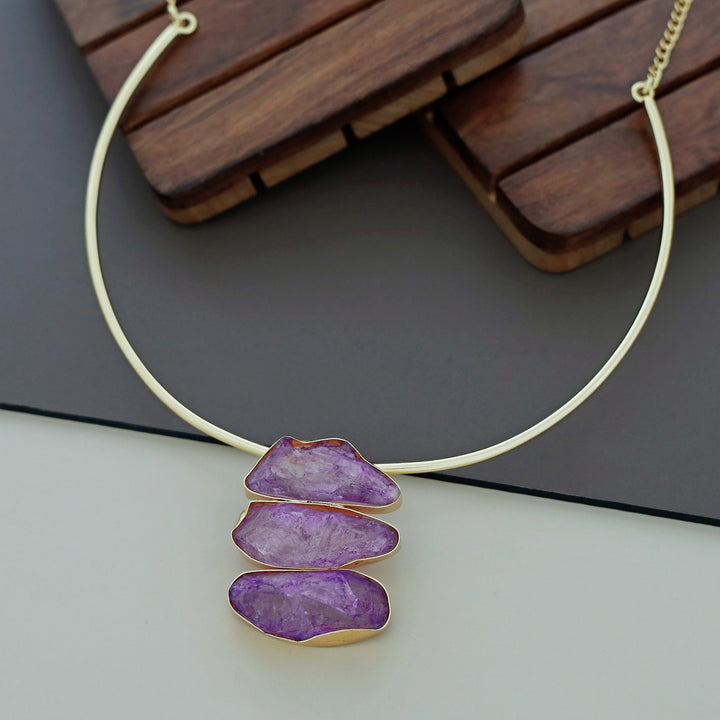 Melanie Tri Dyed Stone Neck Cuff