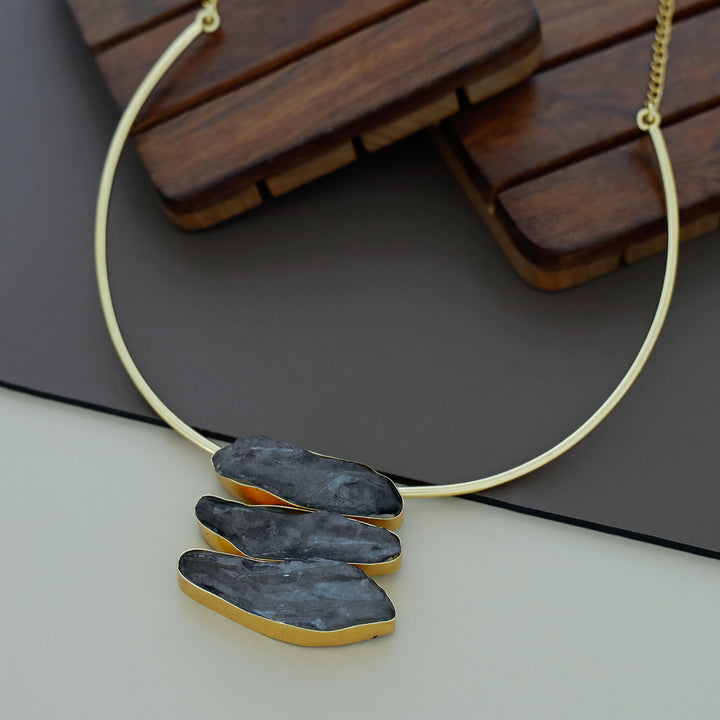 Melanie Tri Dyed Stone Neck Cuff