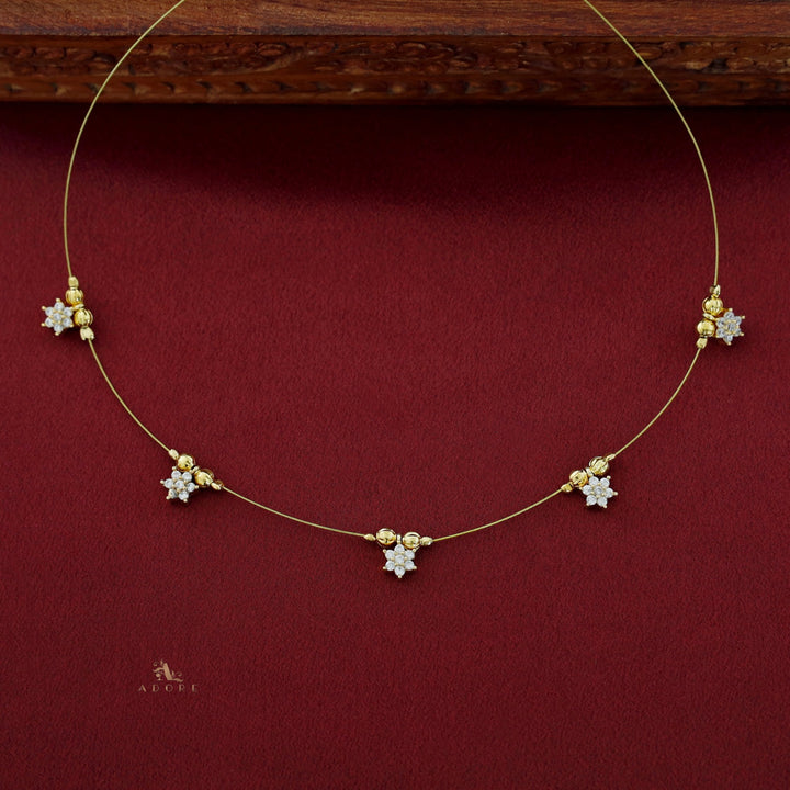 Avishka Floral Golden String Neckpiece
