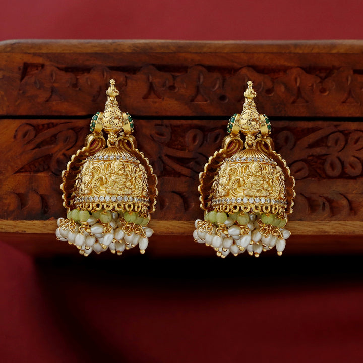 Peacock Pearl Jhumka