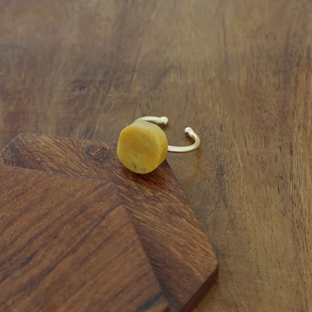 Mawar Raw Stone Ring