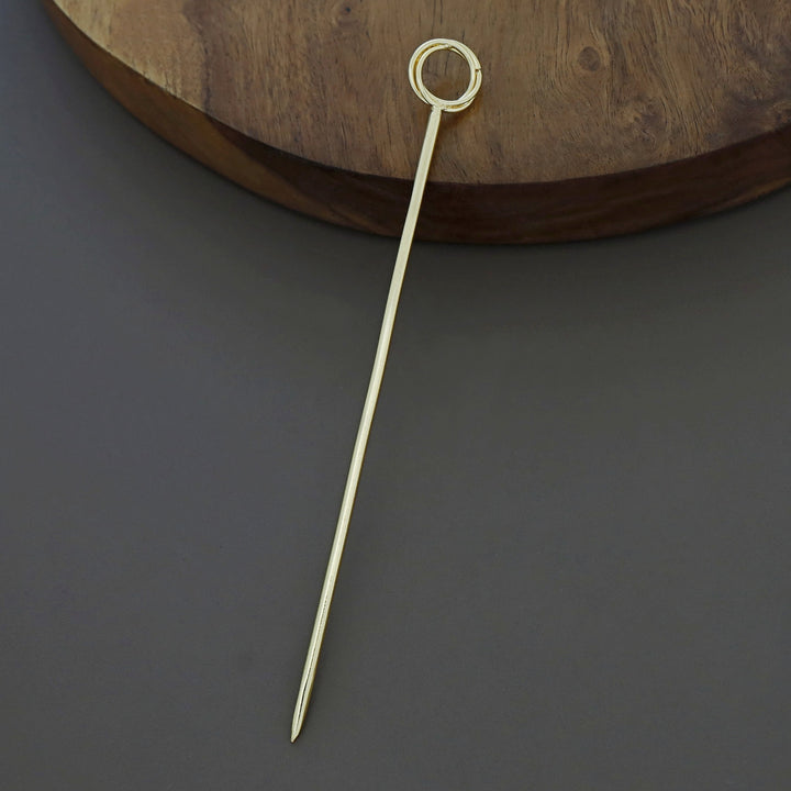 Emerie Golden Hair Bun Cage With Stick