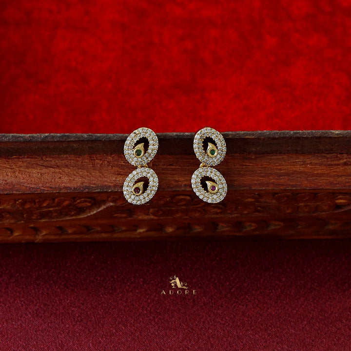 Sargam Short AD Neckpiece With Earring
