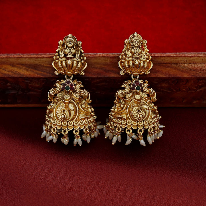 Swati Lakshmi Mayura Rice Pearl Jhumka