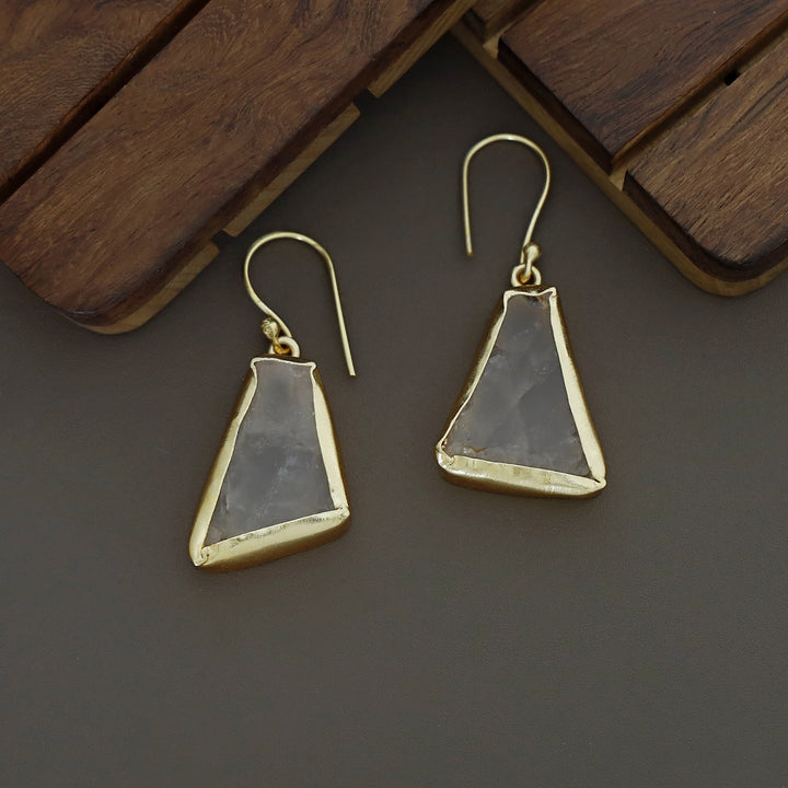 Bellavo Raw Stone Neckpiece With Earring