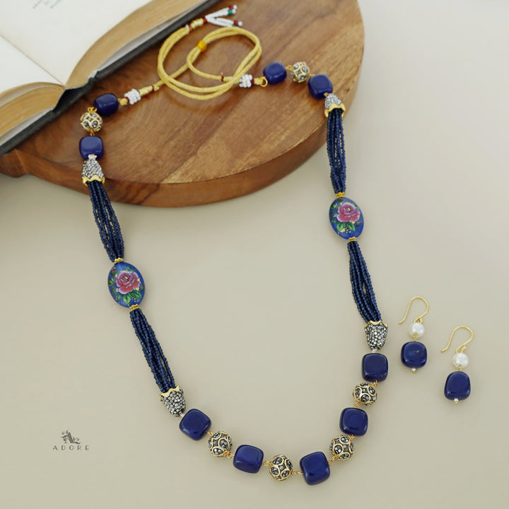 Drusilla Beaded Long Neckpiece With Drop
