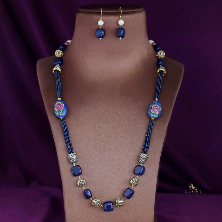 Drusilla Beaded Long Neckpiece With Drop