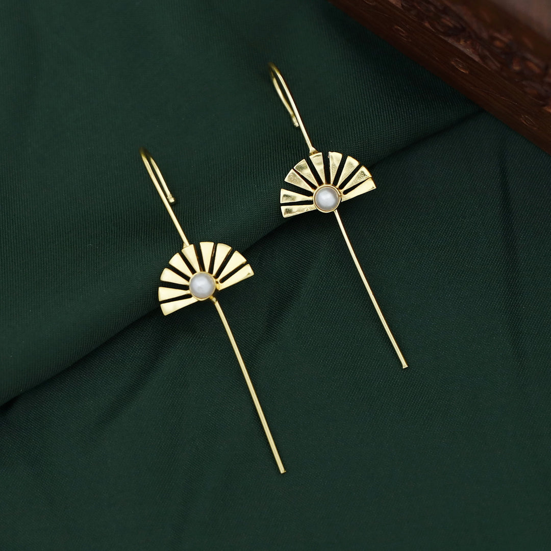 Jyotsna Half Flower Pearl Ear-Cuff (Set Of 2)