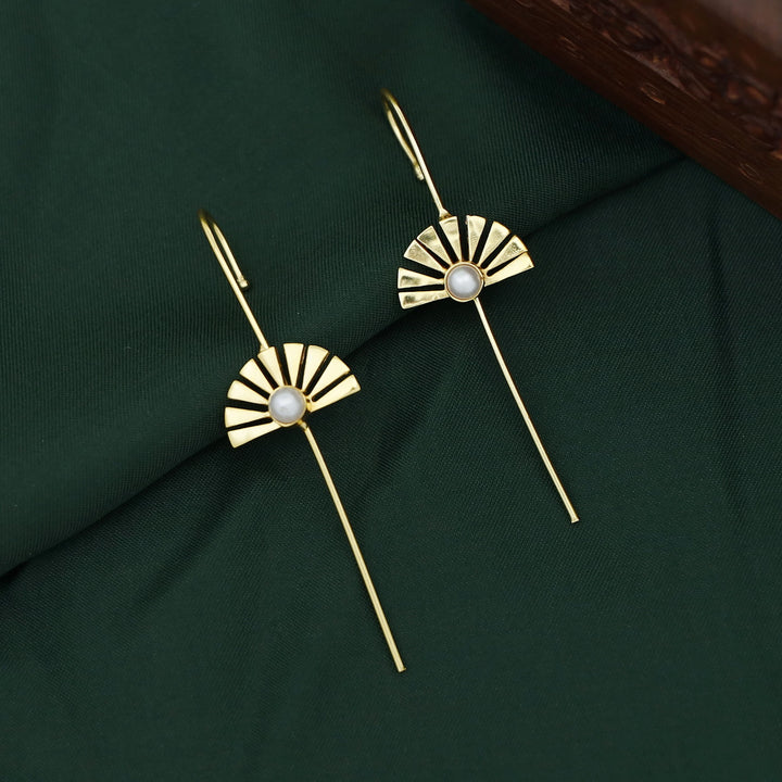 Jyotsna Half Flower Pearl Ear-Cuff (Set Of 2)