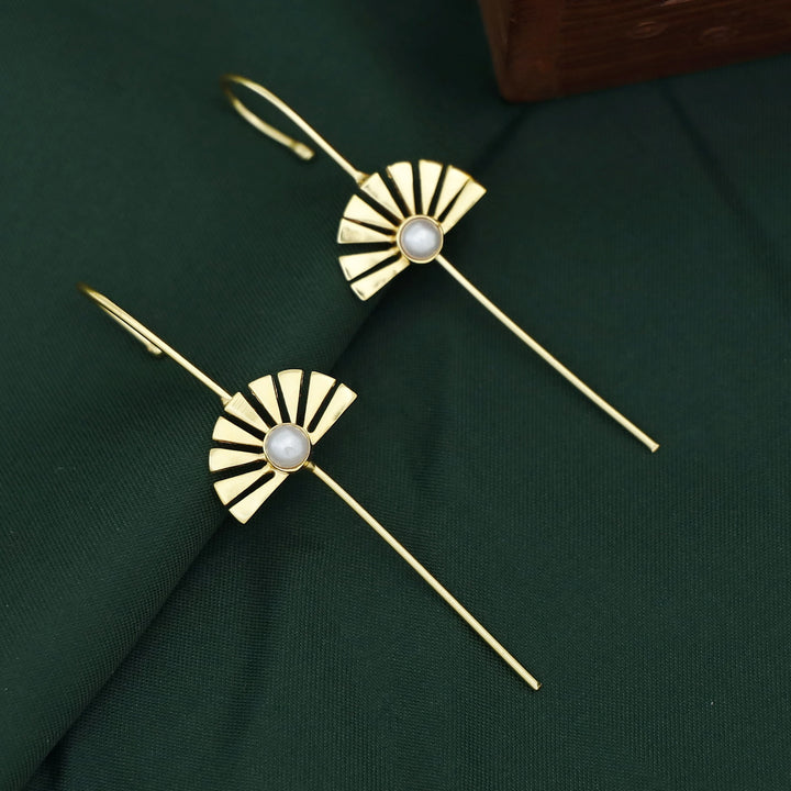 Jyotsna Half Flower Pearl Ear-Cuff (Set Of 2)