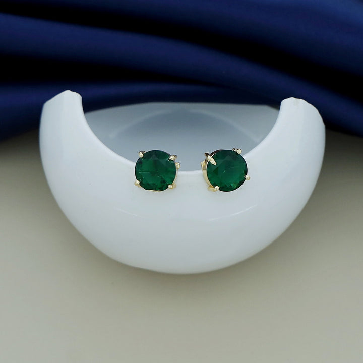 Chloe Round Claw Glossy Stud