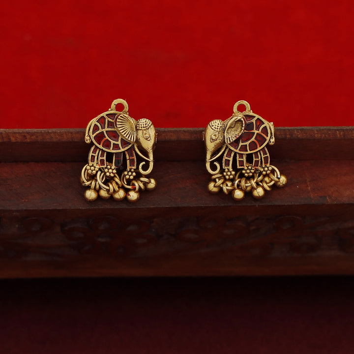 Pallavini 5 Airavat Choker/Short Neckpiece With Earring