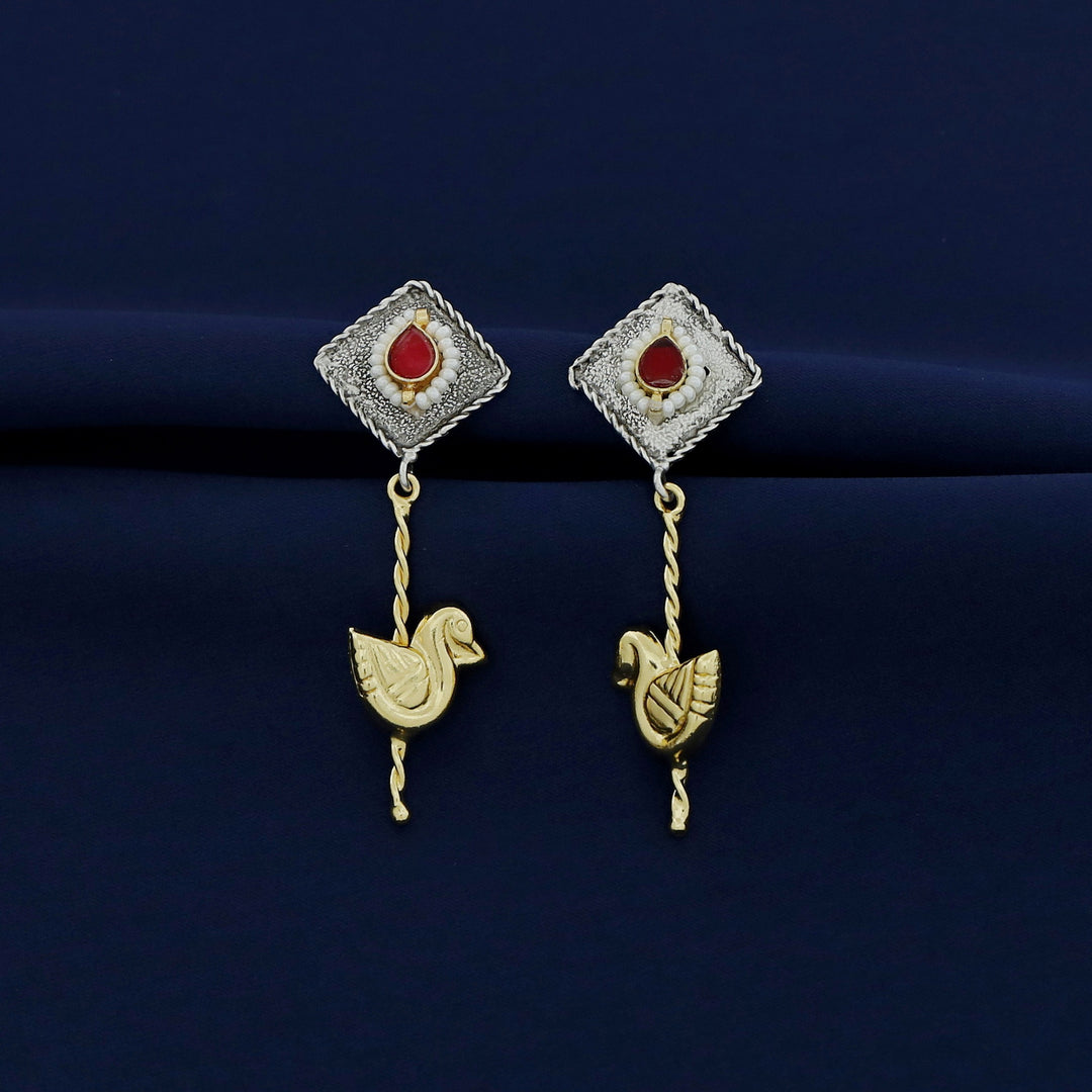 Tanansha Dual Tone Earring