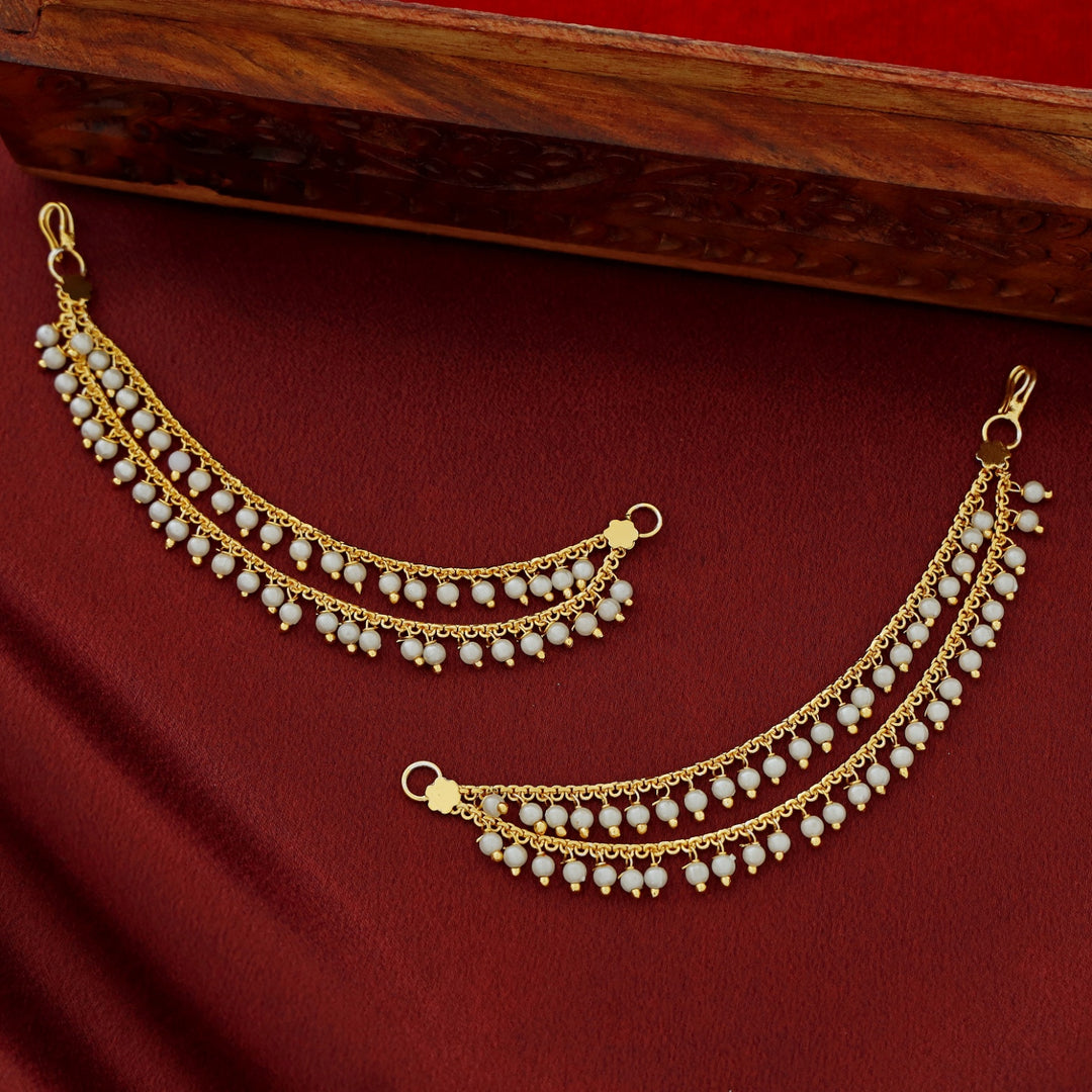 Jivika 2 Layer Pearl Ear Chain