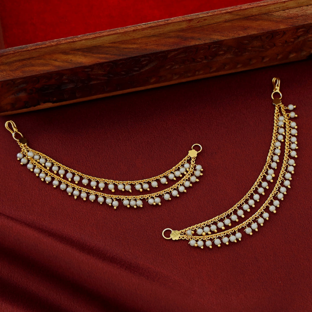 Jivika 2 Layer Pearl Ear Chain