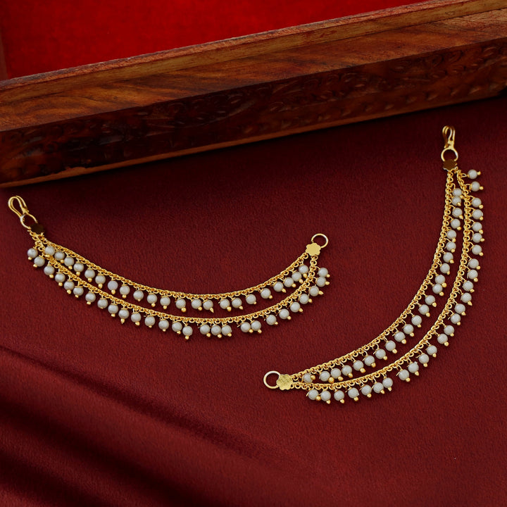 Jivika 2 Layer Pearl Ear Chain