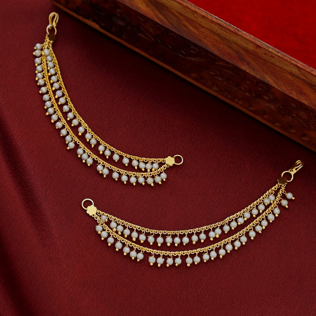 Jivika 2 Layer Pearl Ear Chain