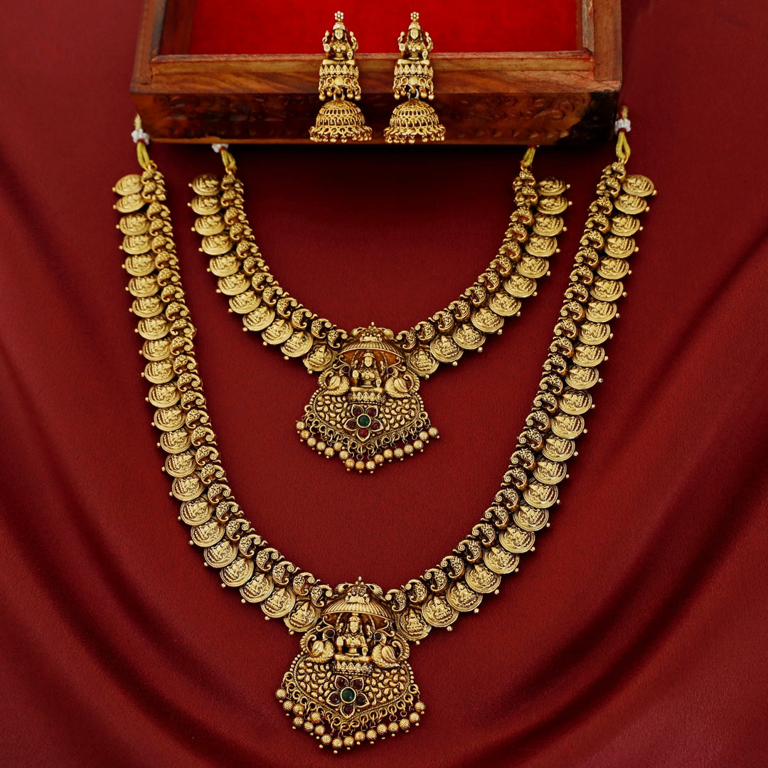 Aadhilakshmi Kashi Bridal Set Neckpiece With Earring