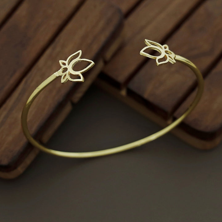 Ilov Dual Lotus Golden Bangle
