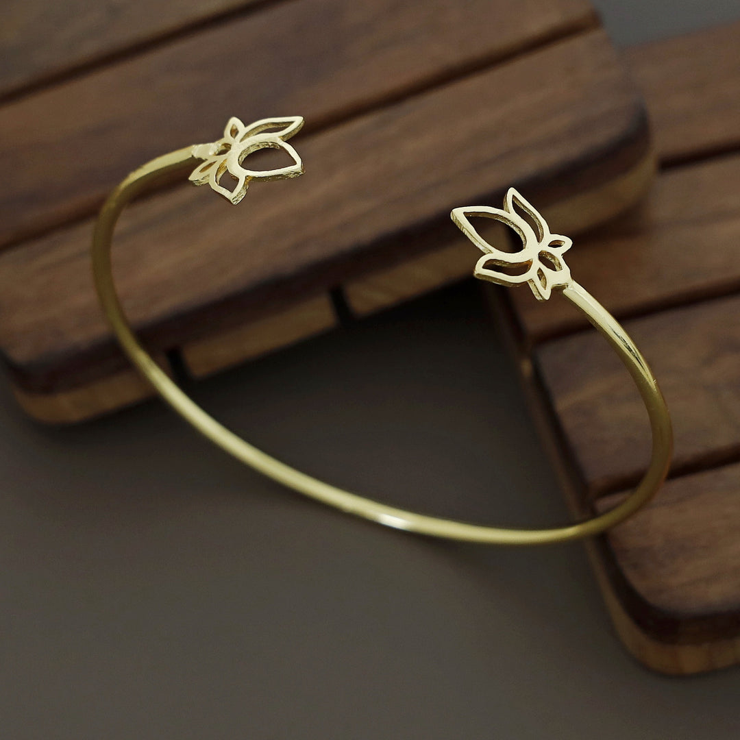 Ilov Dual Lotus Golden Bangle