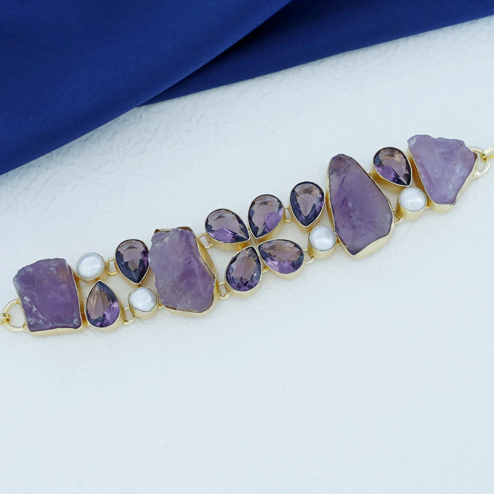 Ren Raw Stone + Glossy Pearl Choker