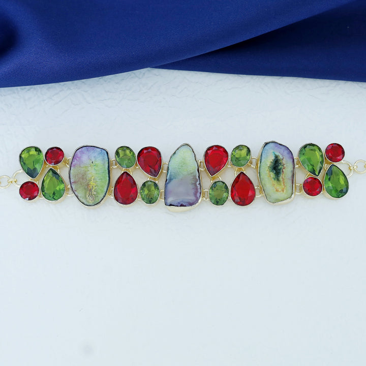 Suzy Agate Stone + Glossy Choker