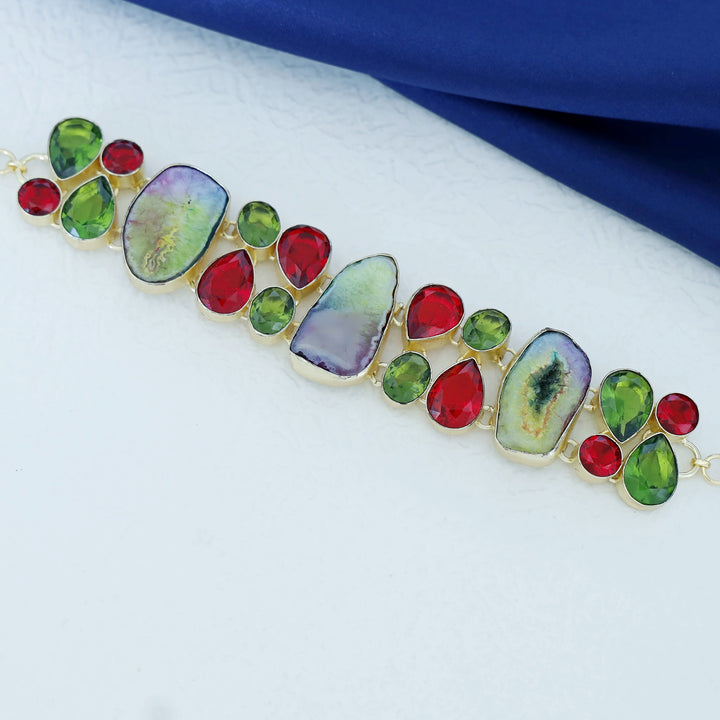 Suzy Agate Stone + Glossy Choker