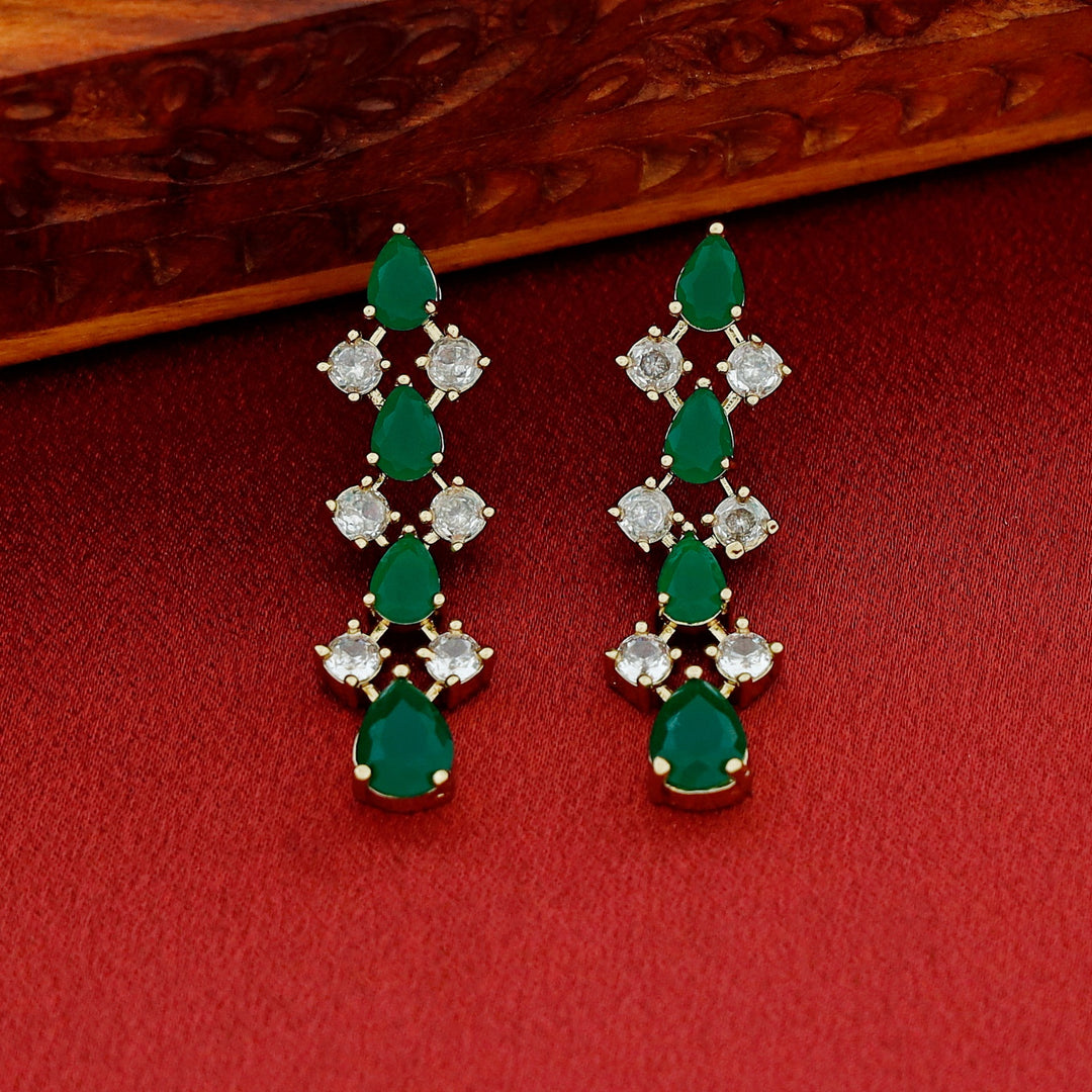 Leilani Claw Glossy Drop Short Neckpiece With Earring