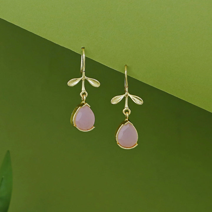 Ihita Dual Small Leaf Glossy Drop