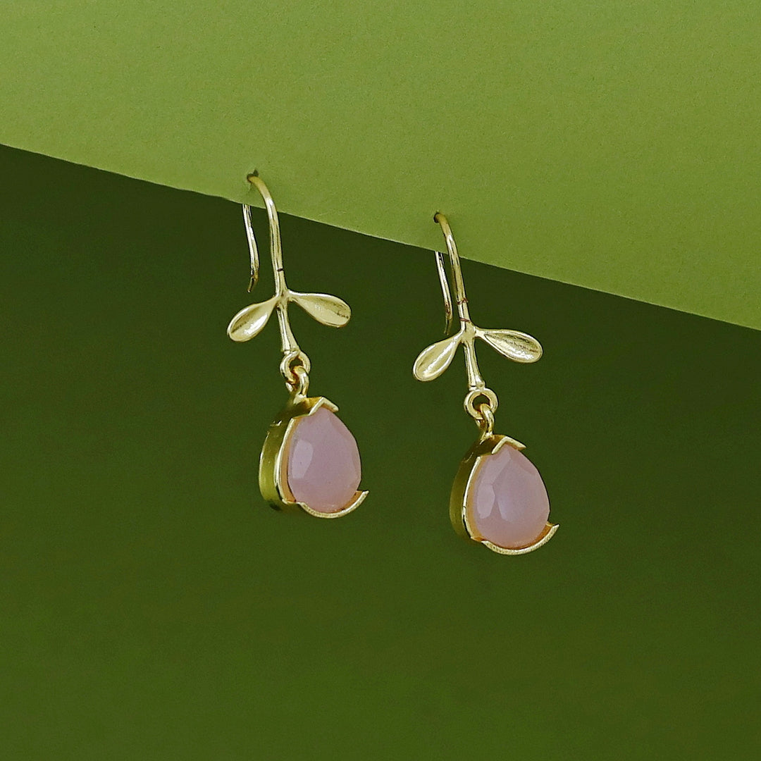 Ihita Dual Small Leaf Glossy Drop